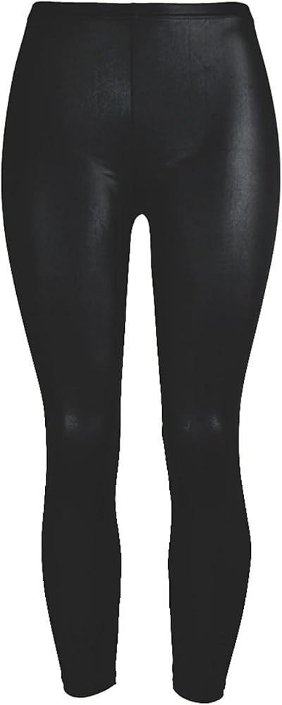 FAZAIQILUO Women's Artificial Leather Pants with Hip up Push